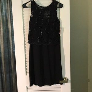 Black cocktail dress
